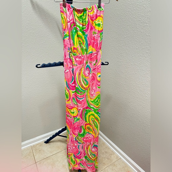 Lilly Pulitzer Strapless Maxi Dress size Small - Picture 3 of 3